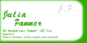 julia pammer business card